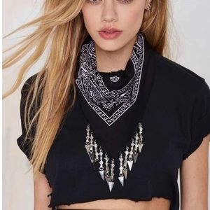 Vanessa Mooney Harper Arrow-Fringe Bandana