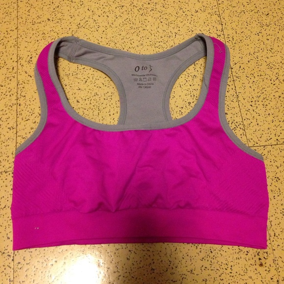 Pink Sports Bra