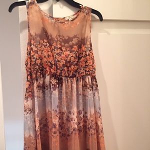 Lilly White floral long blouse/ short dress