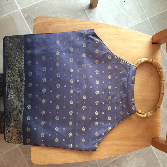 Handmade tote in Sky Blue