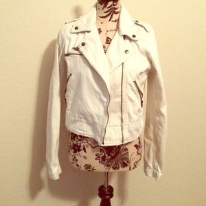 Pink brand moto jacket