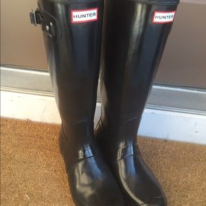 Tall Black Hunter Boots, SZ 11. Gently used.