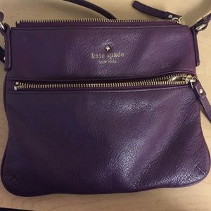 Purple Kate spade cross body