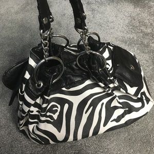 Zebra print purse