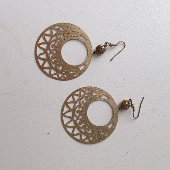Gold Statement Earrings