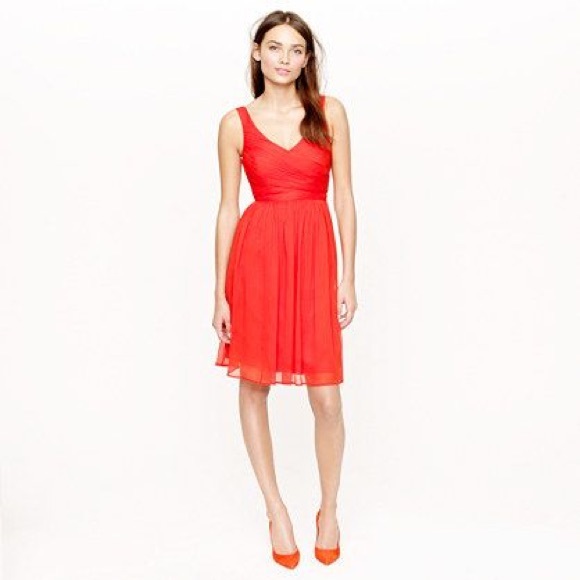 🎉HP🎉J. Crew Heidi dress in silk chiffon