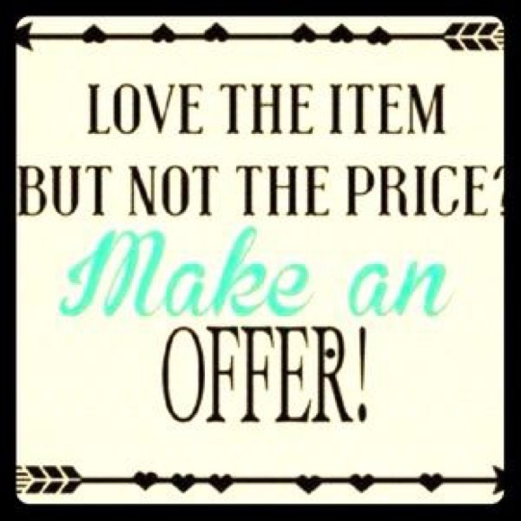 Let's negotiate,lets  play the price is right!😉✌️