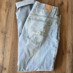 Zara bleached boyfriend jeans🎉
