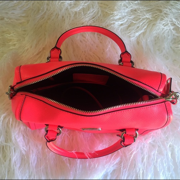 ✨SOLD✨ NWT Coach satchel in neon pink - Picture 2 of 3
