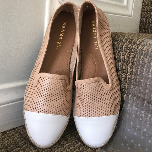 Madden Girl Shoes - Madden Girl Nude Espadrille Flat