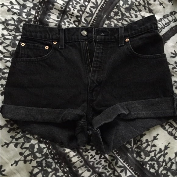 Vintage Black Levi's shorts