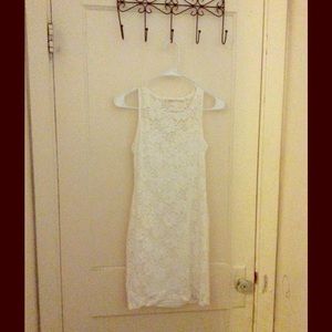 White lace dress