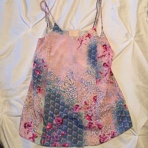 Silky spaghetti strap top