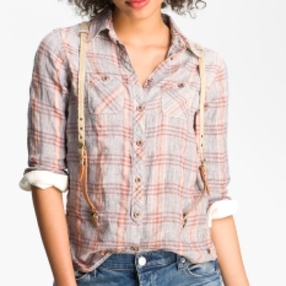 MAISON SCOTCH SUSPENDER SHIRT