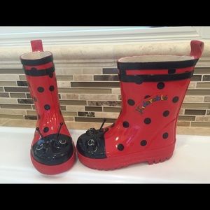Kidorable Ladybug Rain Boots