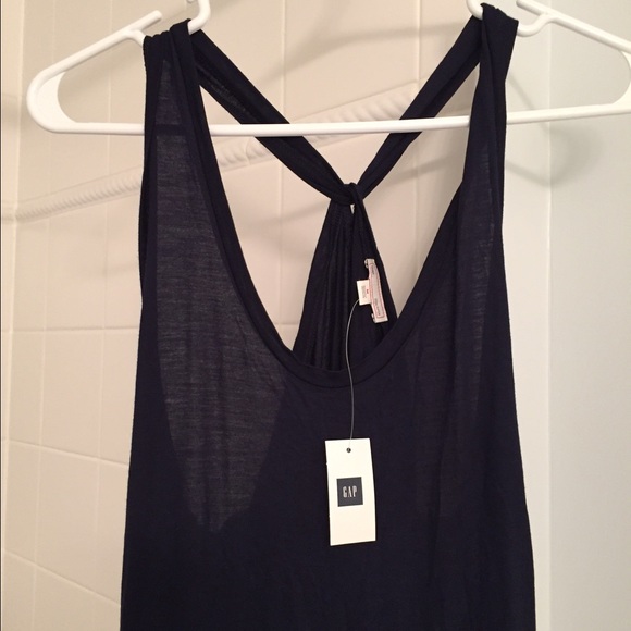 Navy Blue Gap Maxi Dress