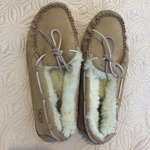 chestnut UGG moccasin