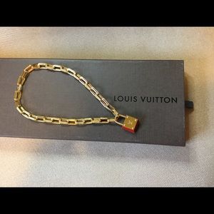 Louis Vuitton chocked style necklace w/ red accent