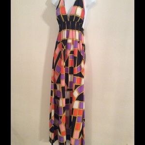 Vintage Halter Long Dress