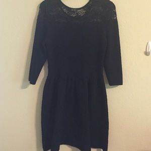 Jessica Simpson black sweater dress