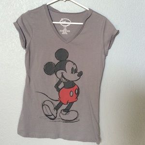 Gray Mickey Mouse t shirt