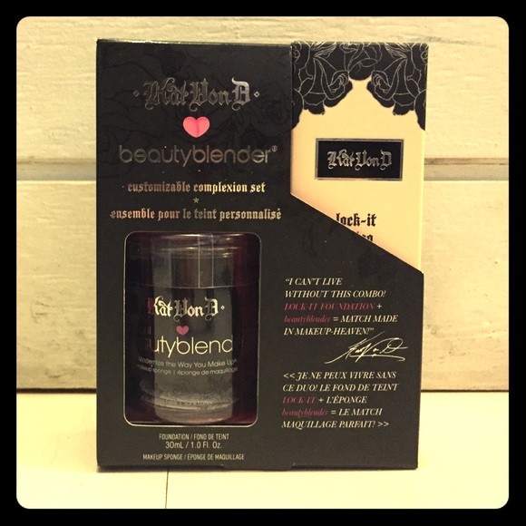 Kat Von D Lock-it Tattoo Foundation/BeautyBlender