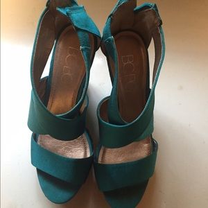 BCBG platform wedges