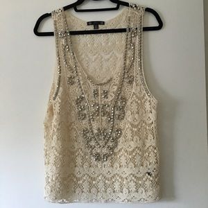 NWOT Crochet Studded Tunic Tank from Diane's