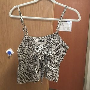 Stone cold fox Print crop tank top