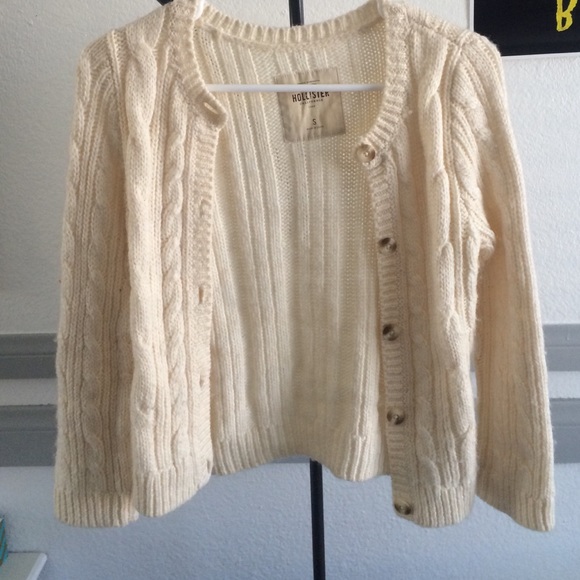 Hollister Sweaters - DONATING ON MONDAY!!! Cream Cardigan