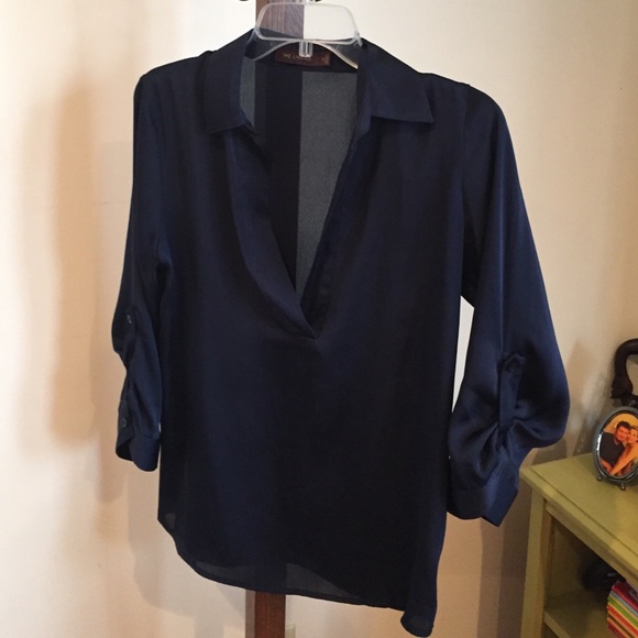 Navy The Limited blouse