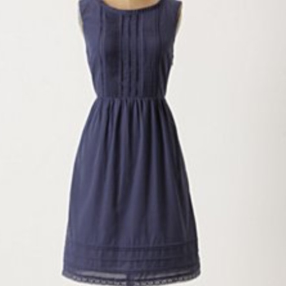 Anthropologie blue dress