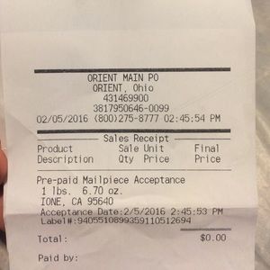 ✨Shipping Proof✨