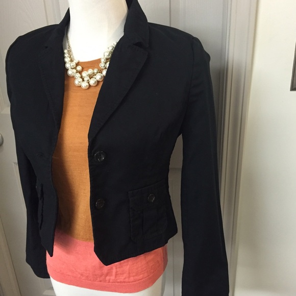 Black Cropped Blazer