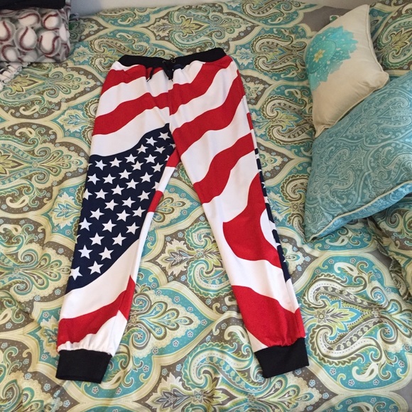 American Flag Joggers