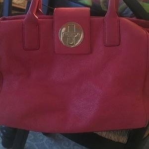 Kate Spade Coral Leather Anisha Bexley Tote