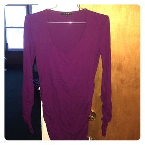 Purple pregnancy Tunic