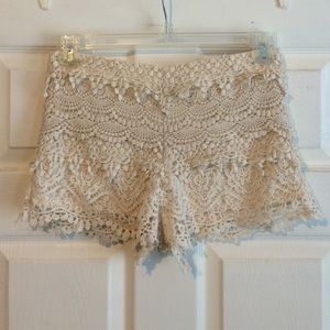 Shorts - Lace layered shorts Shorts - Lace layered shorts