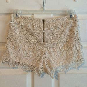 Shorts - Lace layered shorts Shorts - Lace layered shorts