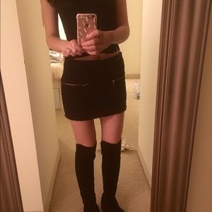 ZARA Trafaluc winter black skirt