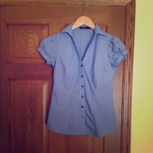 The Limited Pinstripe Blouse