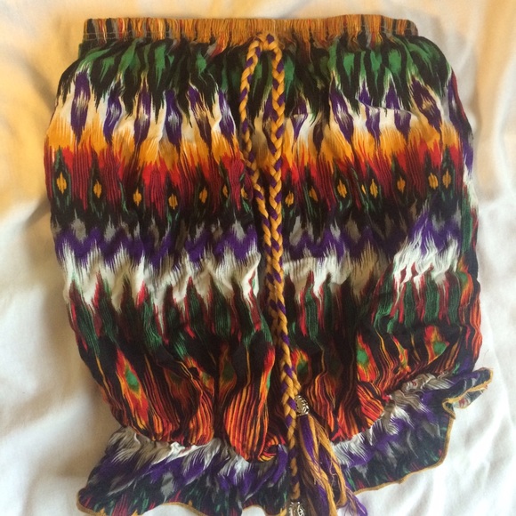 Southwestern print strapless top - Picture 1 of 2