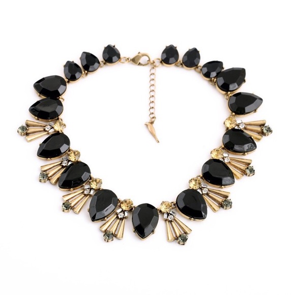 👍HP👍Elegant black and gold statement necklaces
