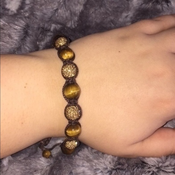 Bon tiger eye & gold bracelet