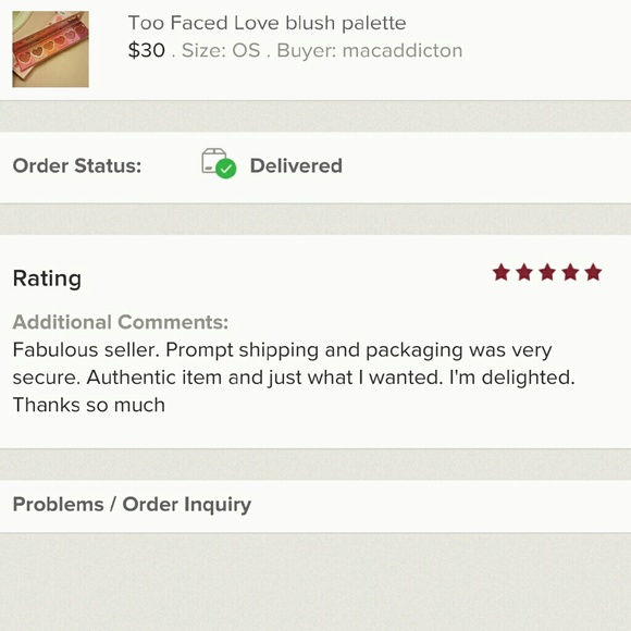 Thank you to this Buyer. @macaddicton