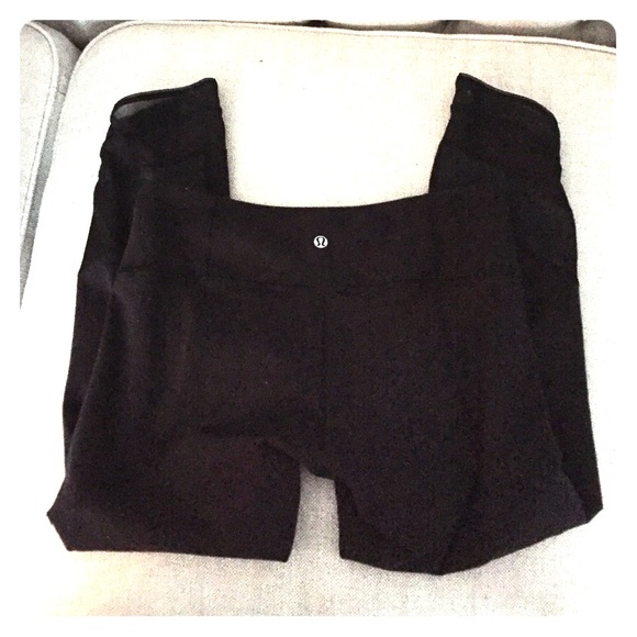 Lululemon crops with mesh detail