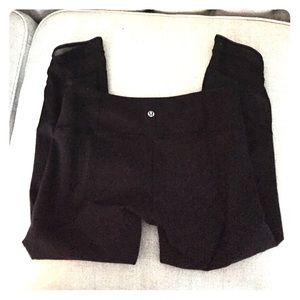 Lululemon crops with mesh detail