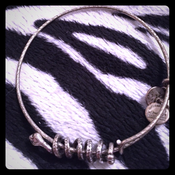 Alex and Ani Silver Snake Wrap bracelet