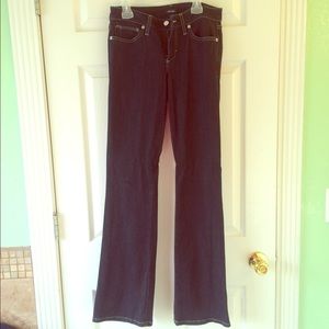 Like new Bebe dark denim jeans!