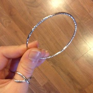 Tiffany & Co. Silver Hammered Bangle